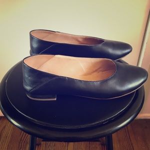 Madewell Black Fold-Down Flats